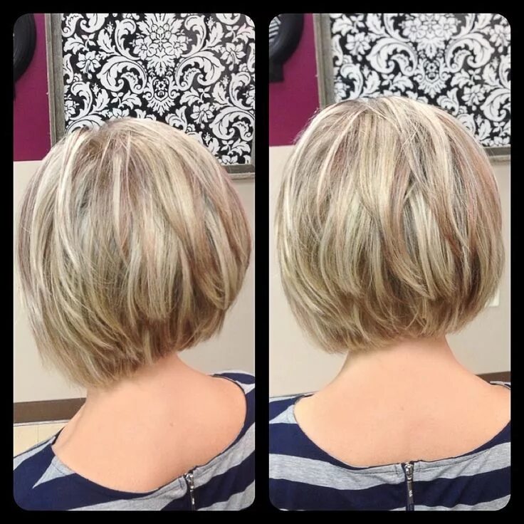 Каскадное каре фото спереди и сзади short inverted bob Thick hair styles, Stacked bob hairstyles, Great hair