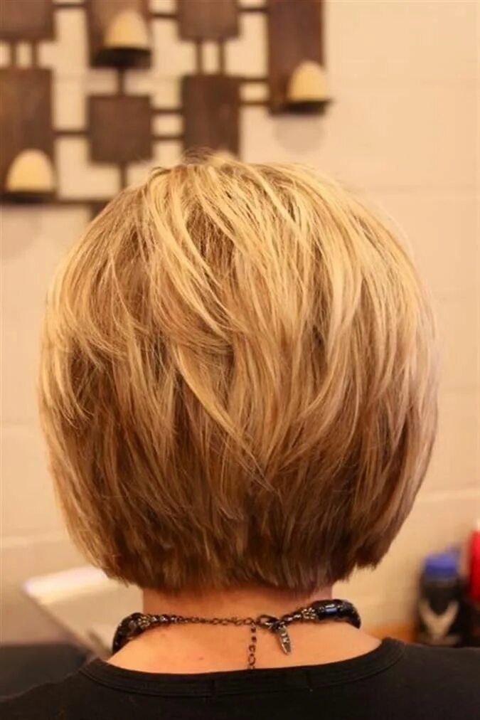 Каскадное каре фото вид сзади 17 Medium Length Bob Haircuts: Short Hair for Women and Girls - PoP Haircuts Sta