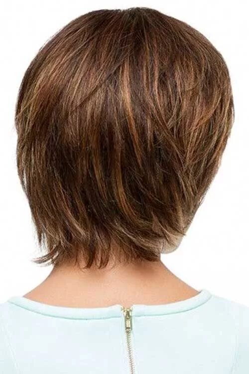 Каскадное каре фото вид сзади Short Layered Haircuts For Women Over 50 Short layered haircuts, Layered haircut