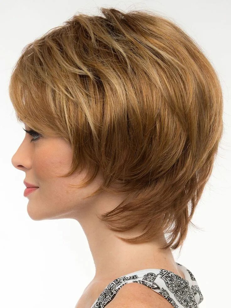 Каскадное каре на короткие волосы фото Savannah Monofilament Wig Monofilament wigs, Hair styles, Short hair styles