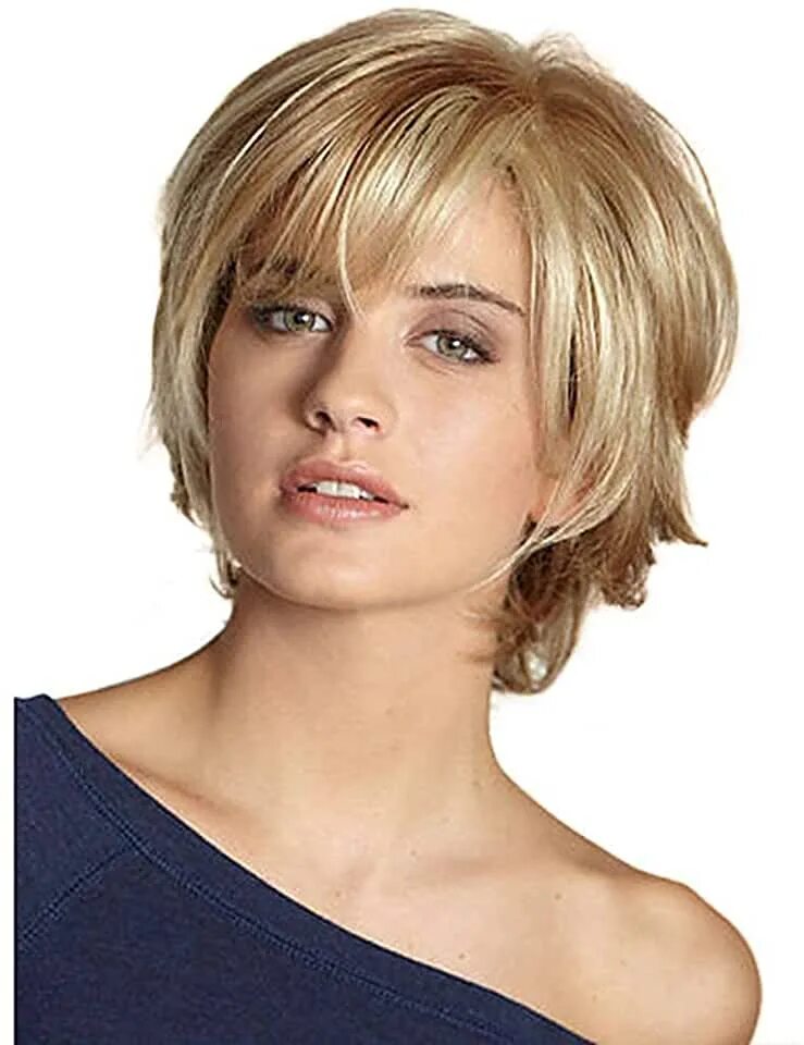 Каскадное каре на короткие волосы фото Amazon.com: Blonde Pixie Wig