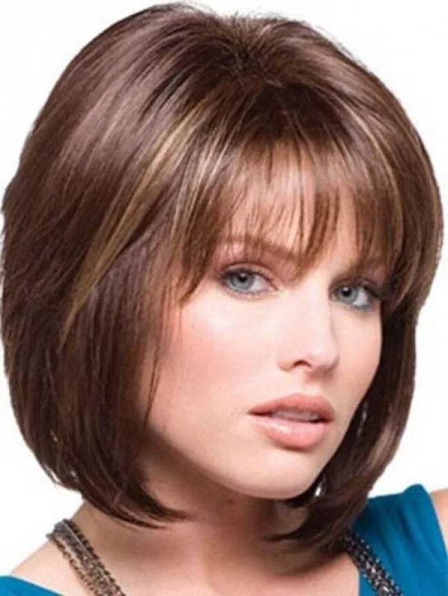 Каскадное каре на средние волосы фото short length layered bob hairstyles Haircut for thick hair, Layered hair with ba