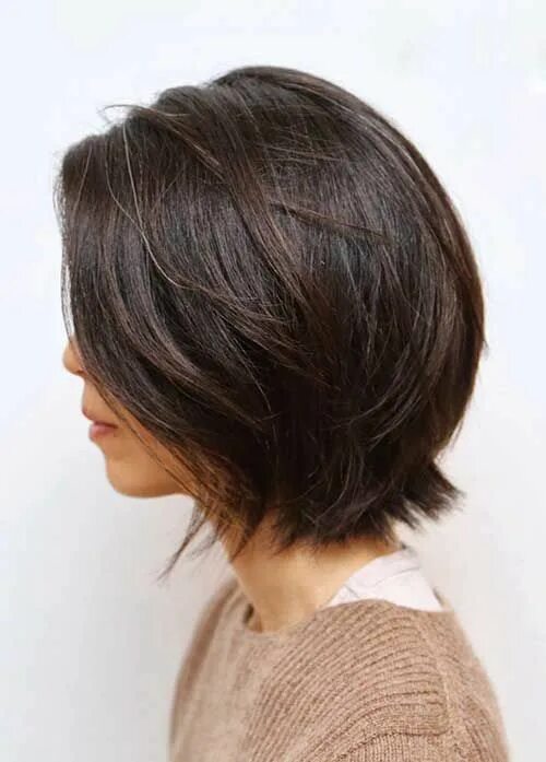 Каскадный боб капля фото 20+ Brunette Bob Hairstyles Bob-Hairstyle.Com Short hair styles, Short brunette 