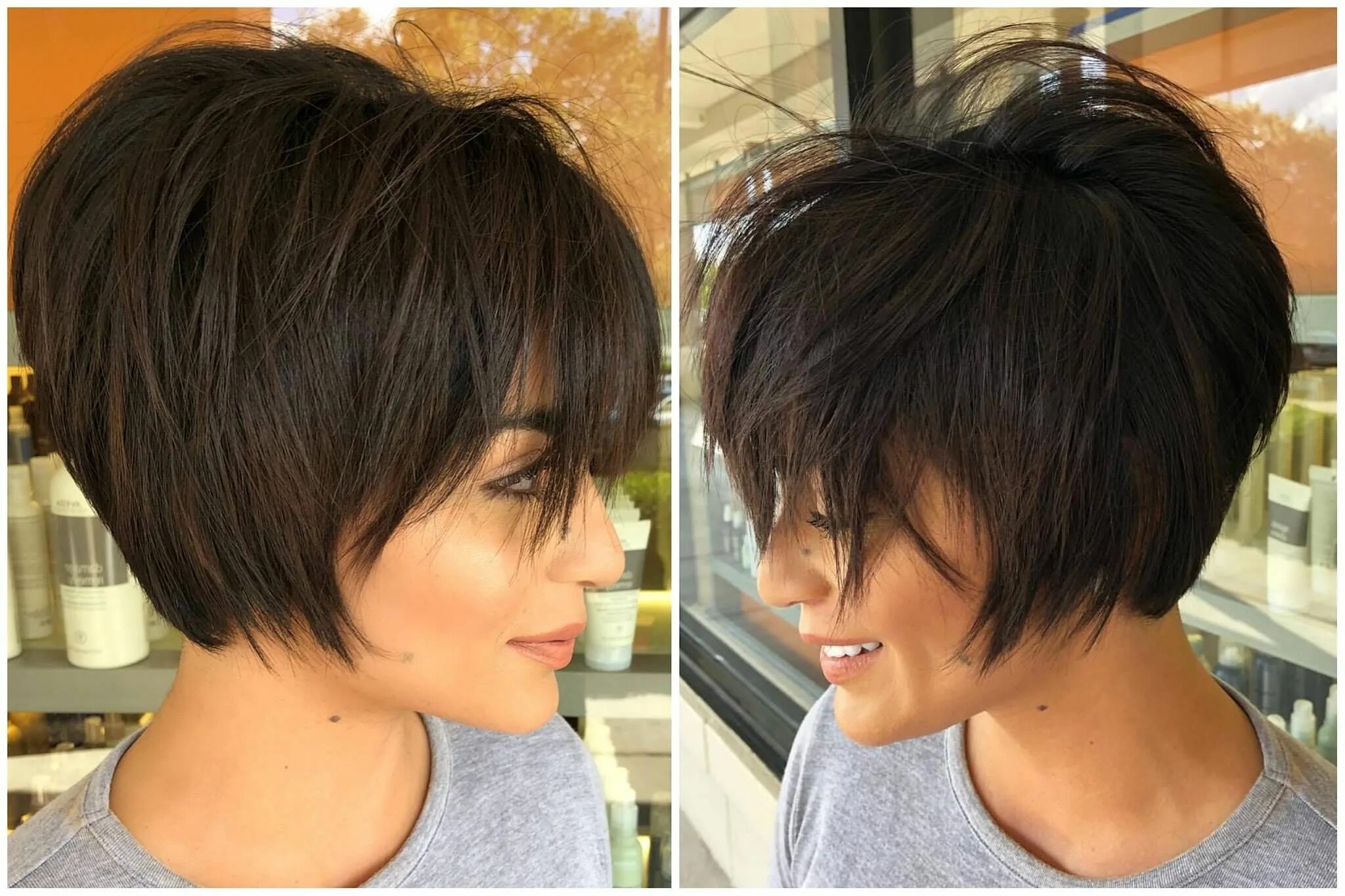 Каскадный боб стрижка на короткие волосы фото Pin op hair