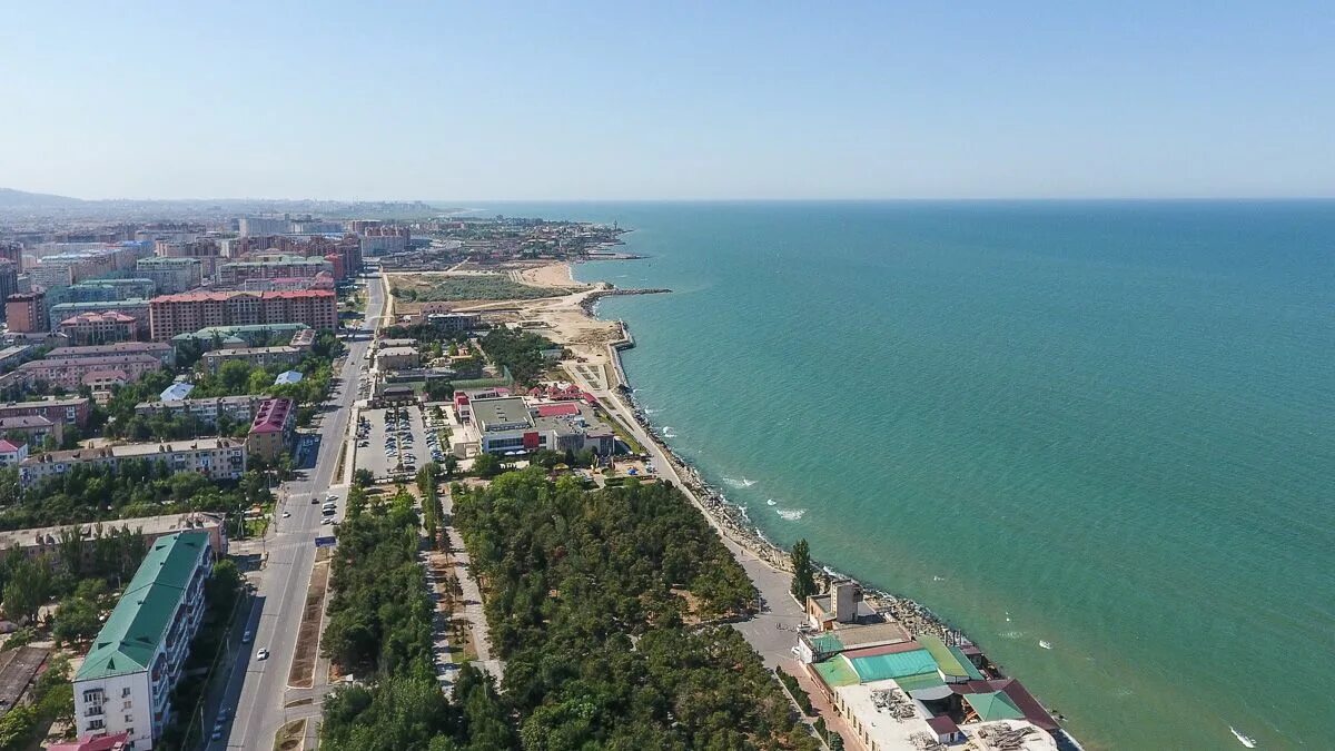 Каспийск фото города Вид сверху на город Каспийск - город Каспийск, Каспийск район, Республика Дагест