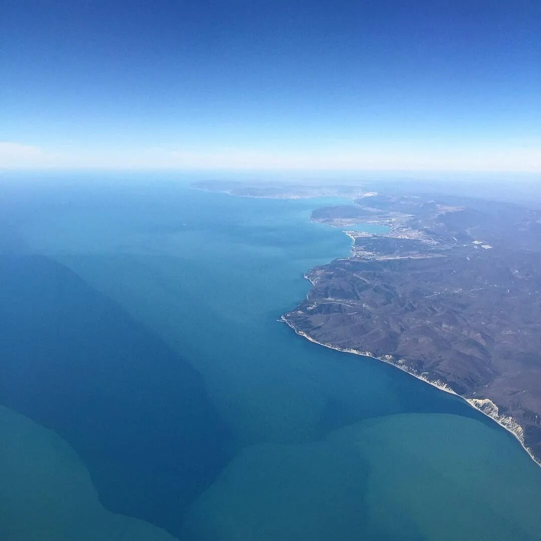 Каспийское море с самолета фото Невозможно остаться равнодушным к таким видам. #вкрае #геленджик: kvazarkms - ЖЖ