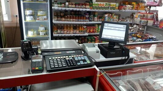 Касса в магазине фото с кассиром New technologies, cash registers and supplies, Krasnodar, ulitsa Geroyev-Razvedc