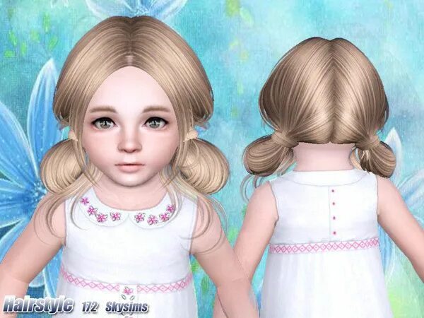 Кассандра прически для девочек Skysims-Hair-172 Sims 3 toddler hair, Sims 4 toddler, Toddler hair