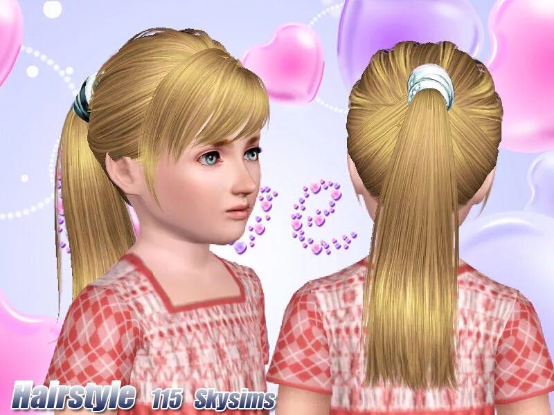 Кассандра прически для девочек The Sims Resource - Hairstyles