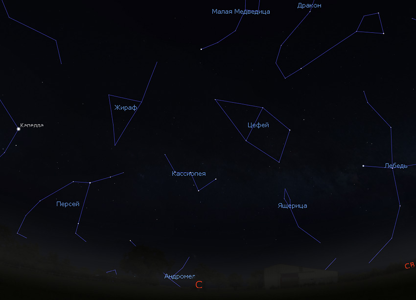 Кассиопея на небе фото Созвездие Кассиопея на небе - Любительская астрономия для начинающих