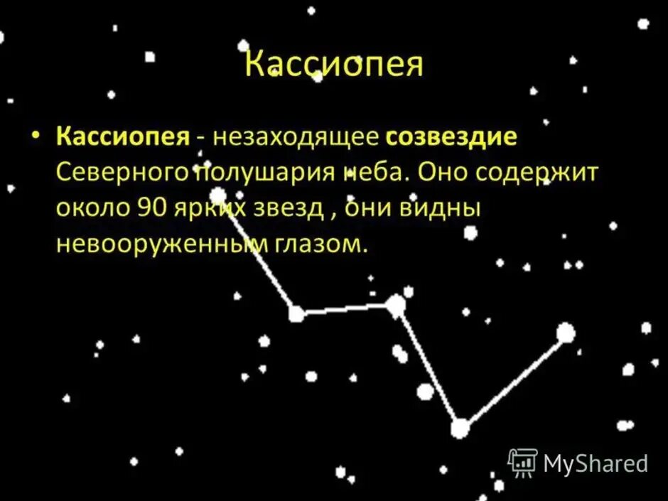 Кассиопея созвездие 2 класс фото Как найти созвездие кассиопея