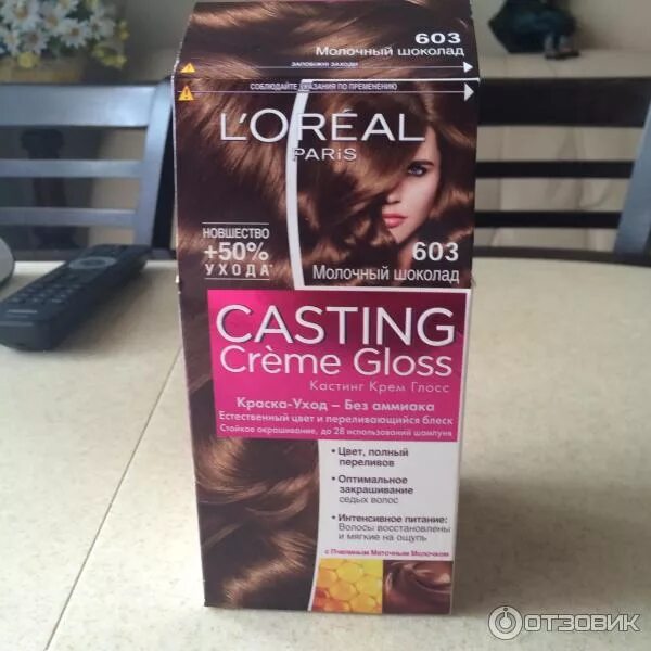 Кастинг краска шоколад фото Отзыв о Краска для волос Loreal Casting Creme Gloss Хорошая краска