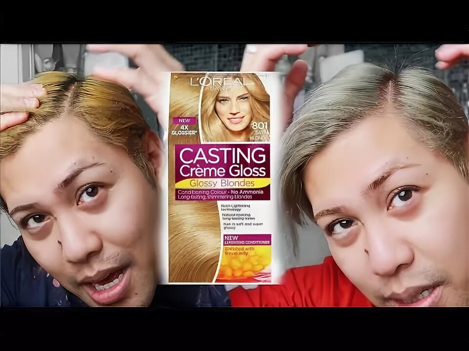 Кастинг крем глосс 810 отзывы с фото LOREAL CASTING CREME GLOSS SATIN BLONDE 801 REVIEW ON ASIAN HAIR - YouTube