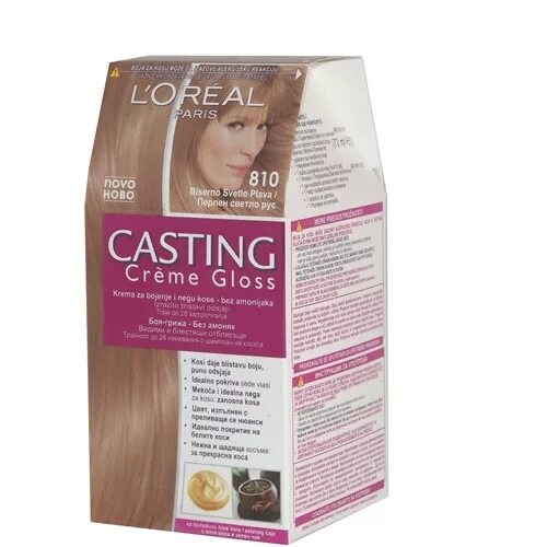 Кастинг крем глосс 810 отзывы с фото ЛОРЕАЛ БОЯ ЗА КОСА 810 (LOREAL CASTING CREME GLOSS 810), цена и информация