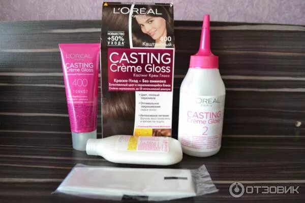 Кастинг крем глосс фото Отзыв о Краска для волос Loreal Casting Creme Gloss Закрасила волосы после мелир