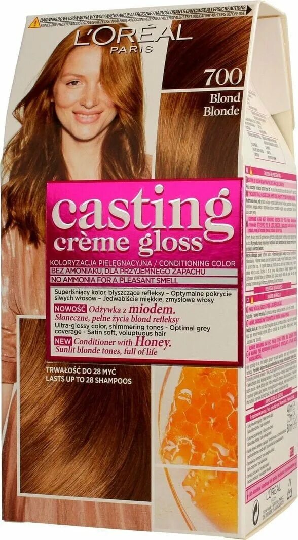 Кастинг крем глосс фото LOreal Paris Casting Creme Gloss Hair Color No. 700 Питательная и ухаживающая бе