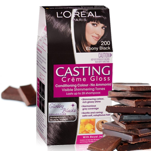 Кастинг шоколад фото отзывы Casting Créme Gloss Ebony Black 200 #BlackChocolates Permanent hair dye, Loreal,