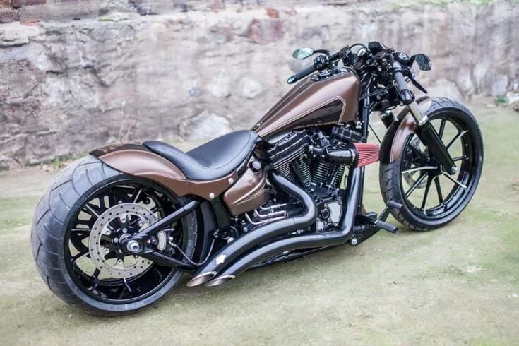 Кастомные мотоциклы фото ▷ Harley Davidson Breakout Softail Custom "Kilimanjaro" by Nine Hills Harley dav