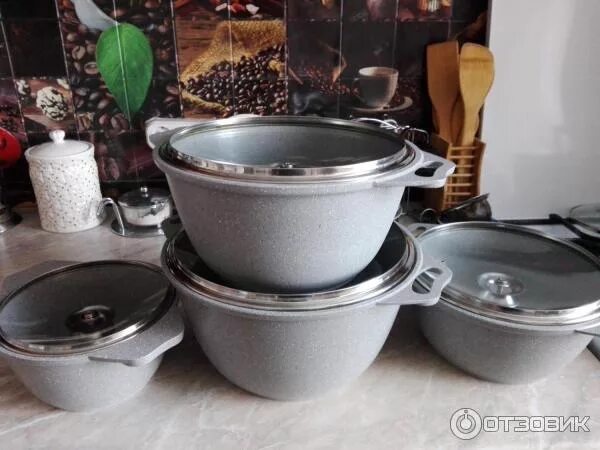 Кастрюли кукмара фото Отзыв о Кастрюля с антипригарным покрытием Кукмара Очень хорошие мне нравиться