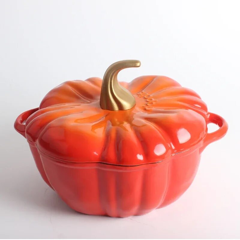 Кастрюли в виде тыквы фото Cast As Pumpkin Pot Non stick Fry Pan Thickening Enamel Cast Iron Enamel Tomato 