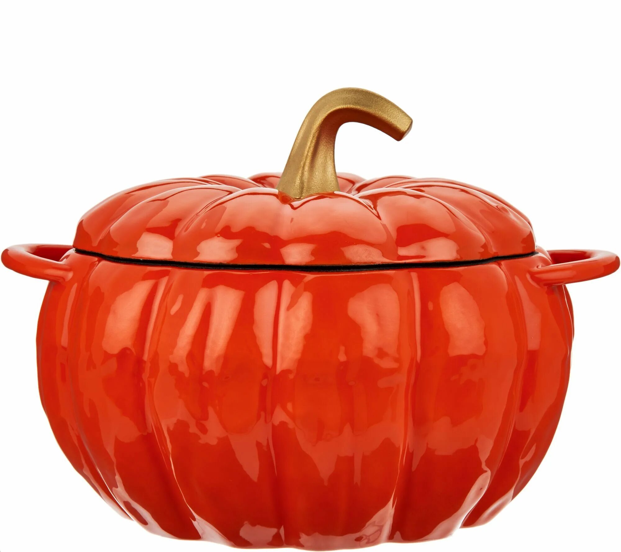 Кастрюли в виде тыквы фото Cooks Essentials 3.5 qt Cast Iron Pumpkin Pot - QVC.com Cooking essentials, Cook