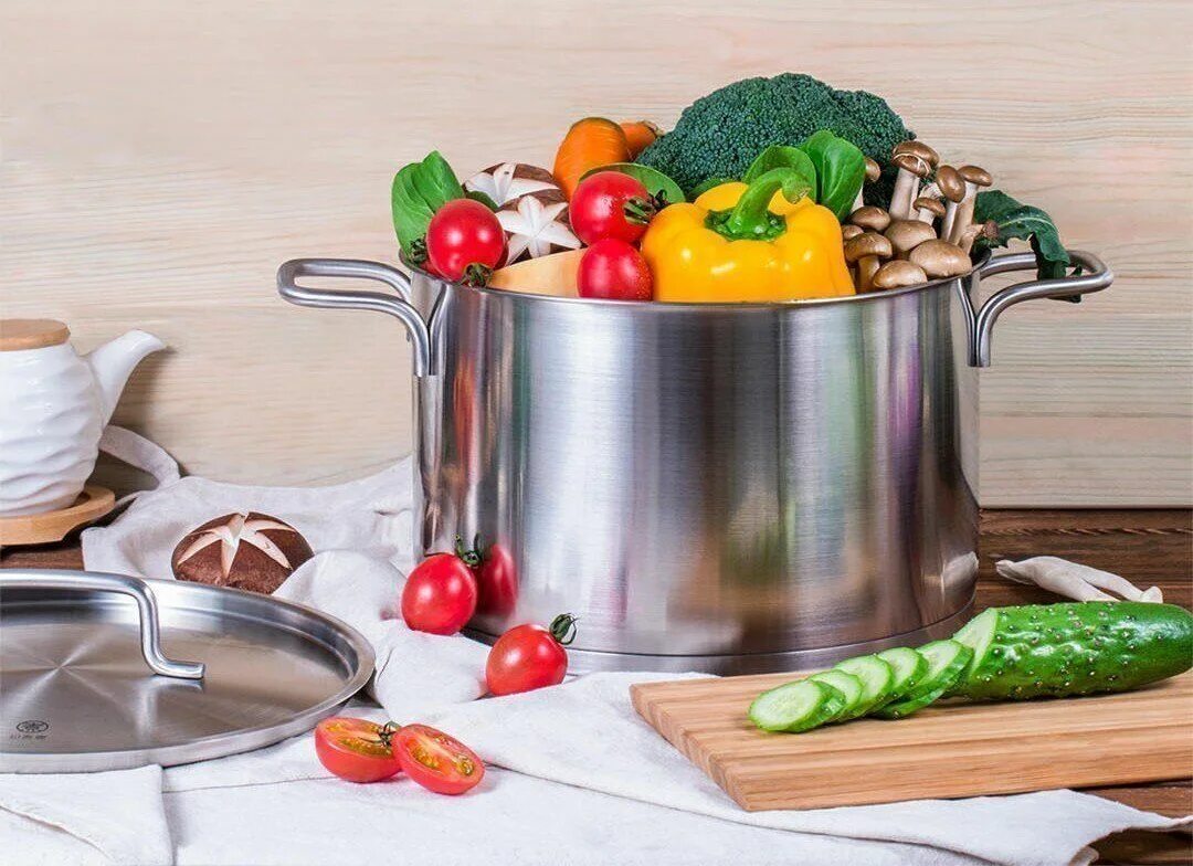 Кастрюля с едой фото Кастрюля Xiaomi Stainless Steel Soup Pot : характеристики и инструкции