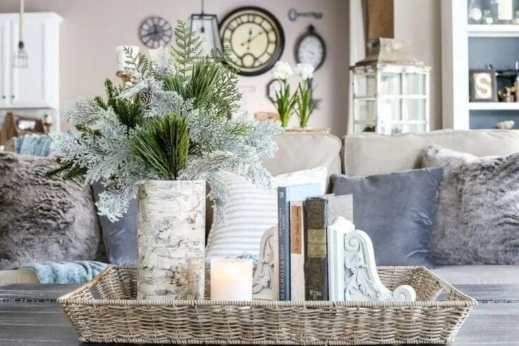 Каталог декора для дома Cozy Neutral Winter Decorating Ideas On A Budget15 - Gurudecor.com Winter living