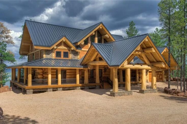 Каталог деревянных домов фото одноклассники Log home plans, Log homes exterior, Log homes