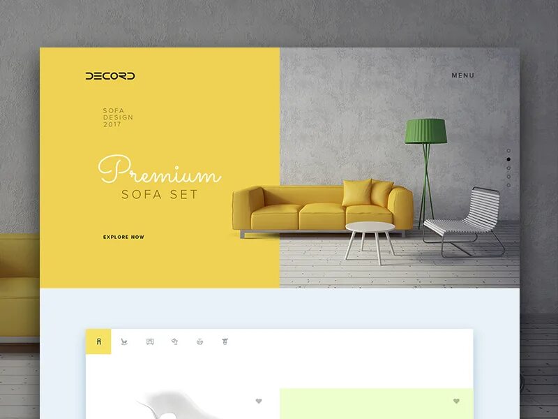 Каталог дизайнеров интерьера Decore Furniture in 2024 Web layout design, Website design layout, Furniture gra