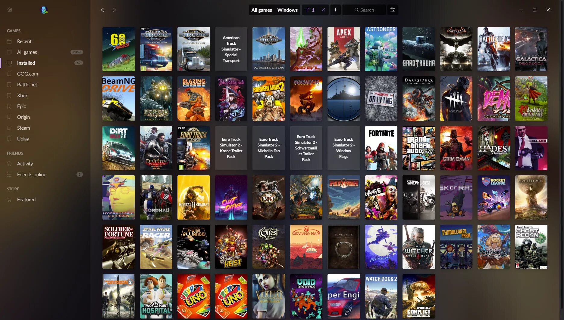 Каталог игр фото GOG Galaxy 2.0 Solves The "Too Many Launchers" Problem - Saving Content