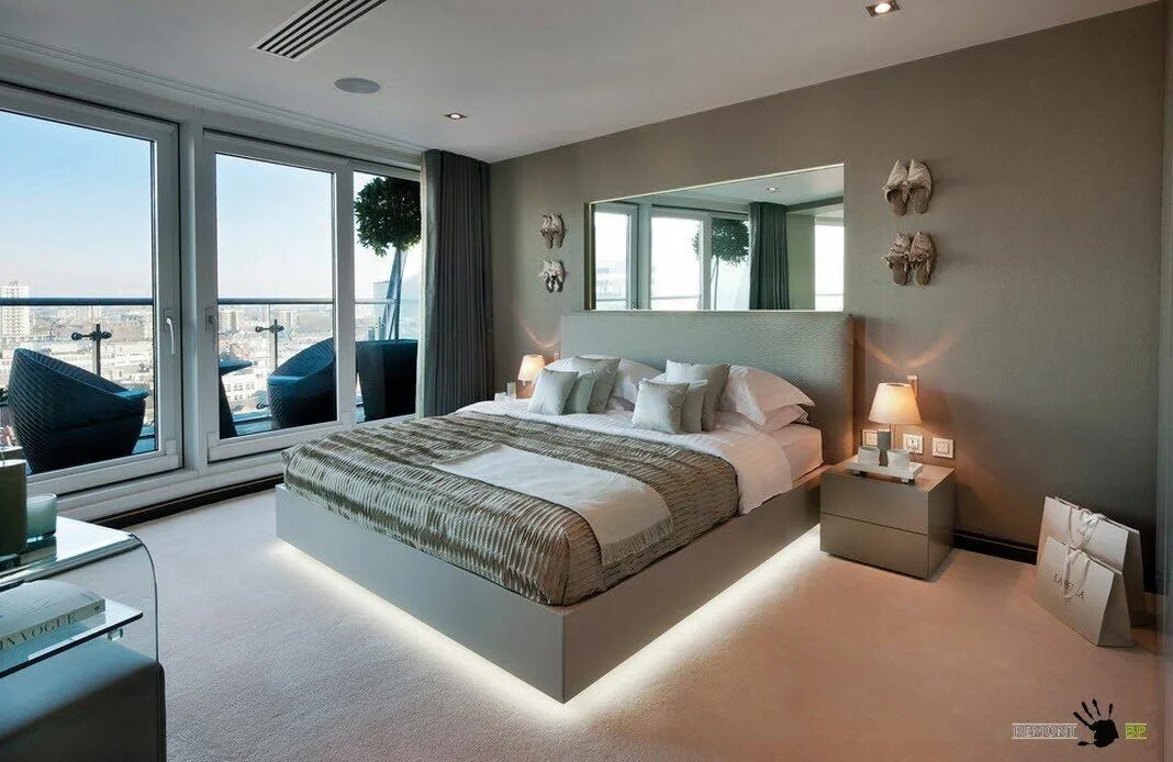 Каталог интерьера комнат Contemporary bedroom, Elegant bedroom, Bedroom interior