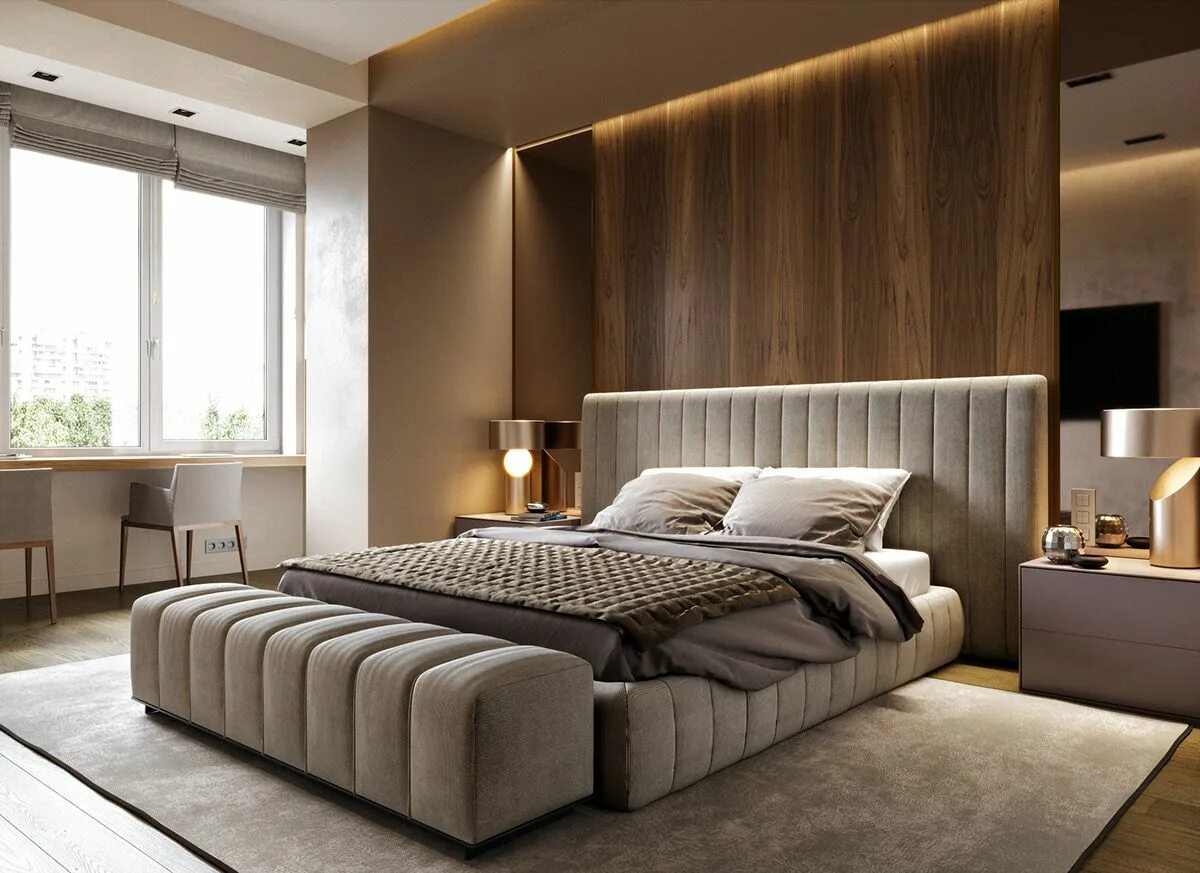 Каталог интерьеров спальни Bedroom interior_2 on Behance Bedroom furniture design, Stylish bedroom design, 