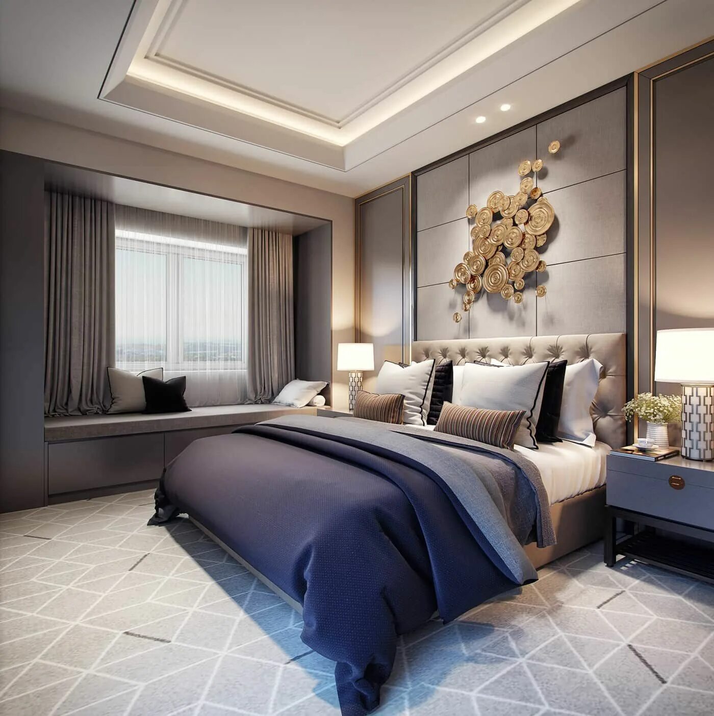 Каталог интерьеров спальни Современная классика и безупречный стиль Luxury bedroom master, Modern bedroom d