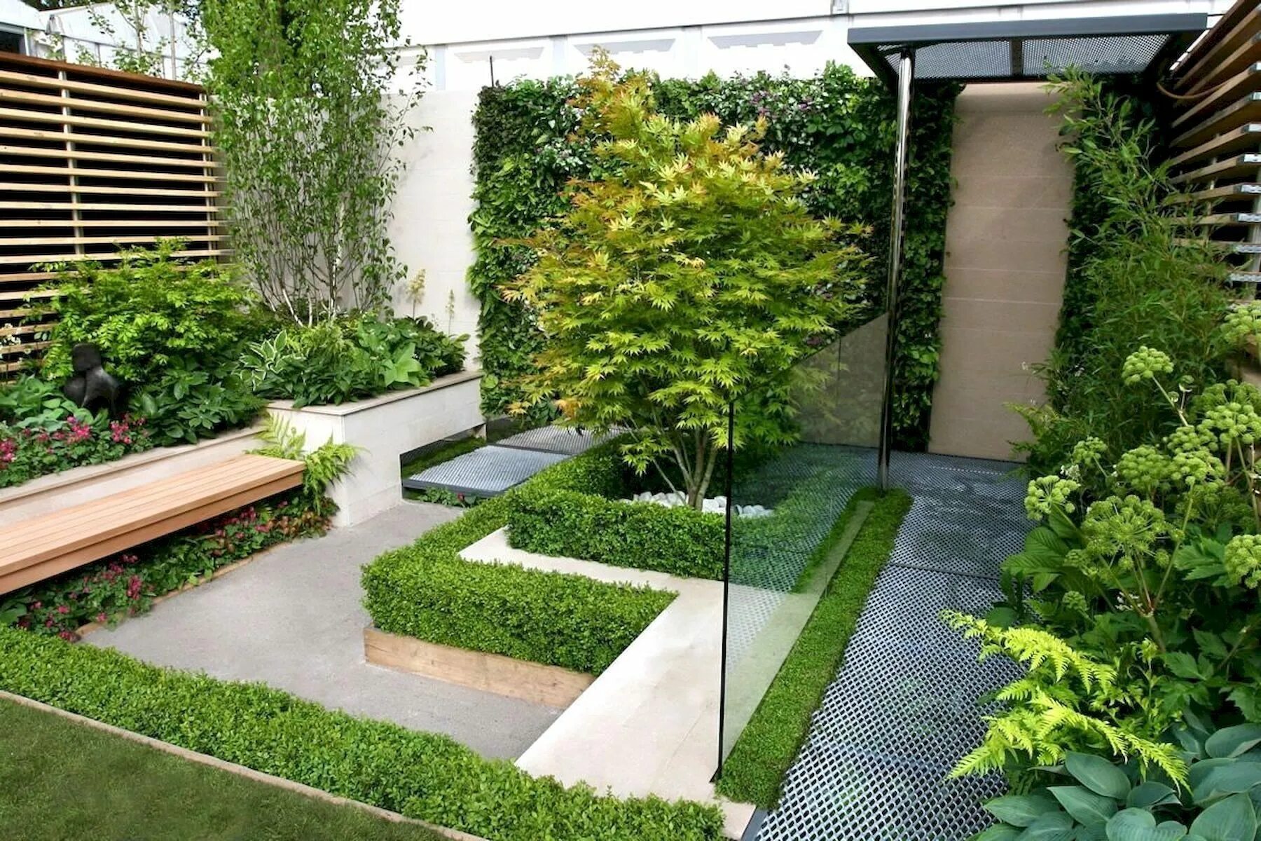 Каталог ландшафтный дизайн Home interior design - ABC Homy Minimalist garden, Modern garden design, Back ga