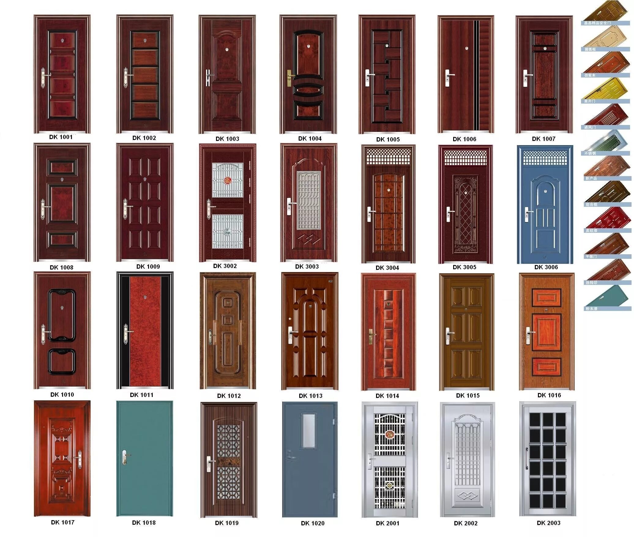 Каталог металлических дверей фото Security doors, steel entry door, imitation cooper doors, non-standard doors/Bui