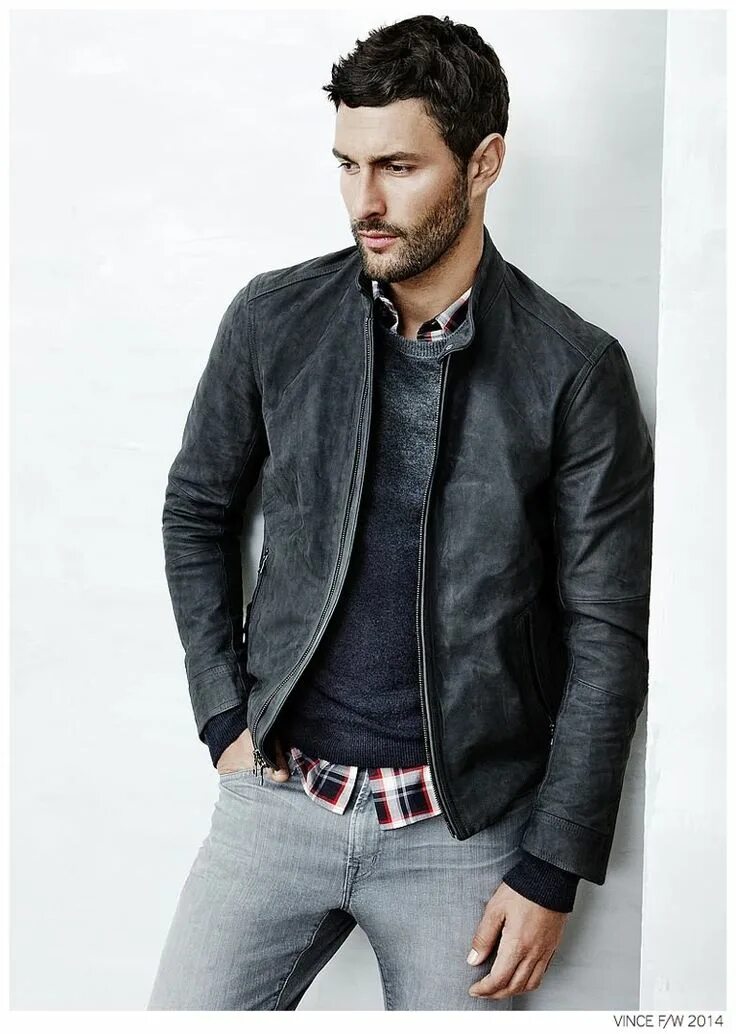 Каталог мужской одежды фото fall casual - - Image Search Results Leather jacket men, Men fashion casual shir