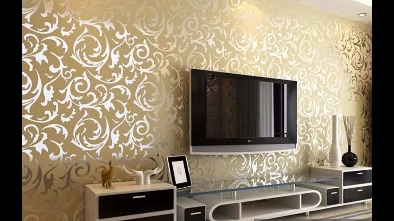 Каталог обои для зала фото цена Best Wallpaper decorating ideas for room - YouTube