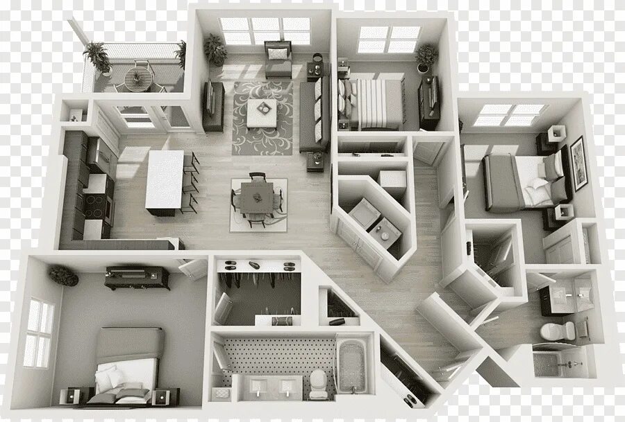 Каталог планировок домов Free download Parc West Apartments Basement apartment Floor plan House, apartmen