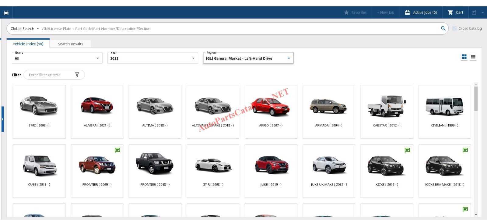 Каталог с фото ниссан Nissan Microcat EPC 2024 Online Parts Catalog