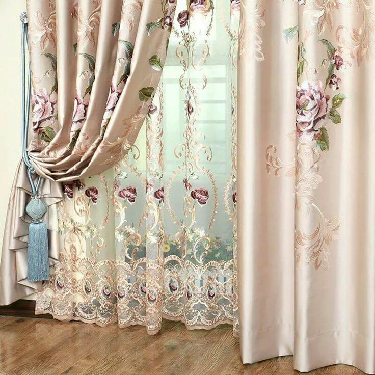 Каталог штор и тюлей фото Pin on Idées pour la maison Curtains living room, Home curtains, Unique curtains