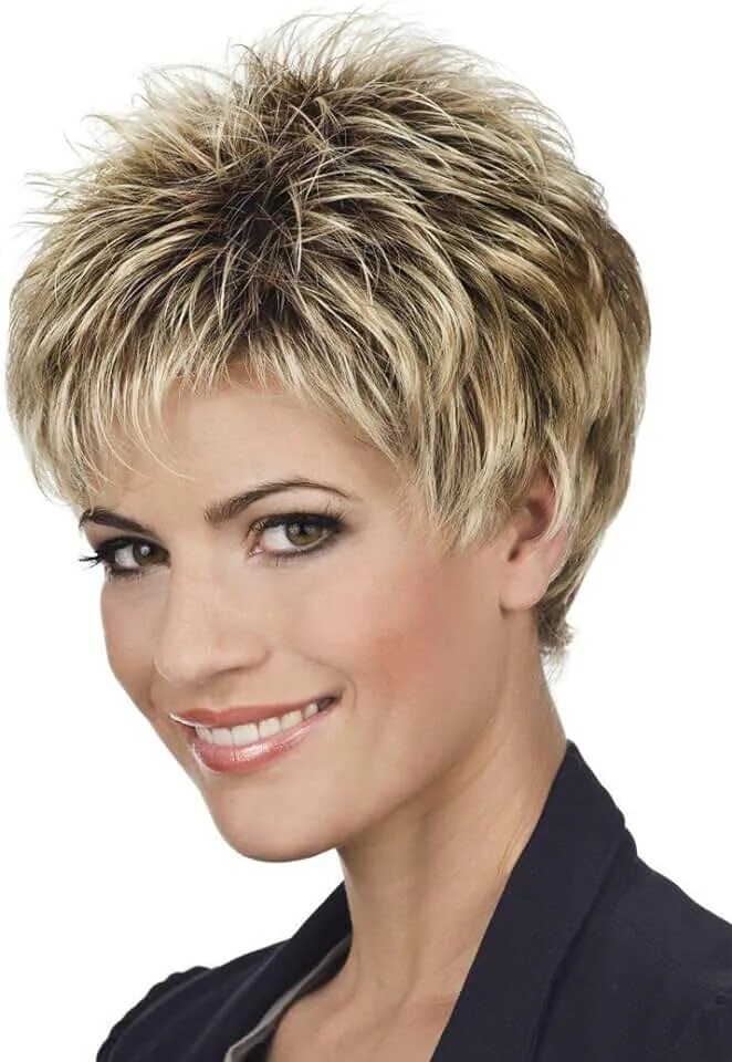 Каталог стрижек женских на короткие Amazon.com: Blonde Pixie Cut Wig