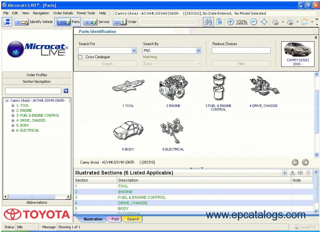 Каталог тойота фото Toyota + Lexus + Scion Microcat Live 2010 Spare Parts catalog