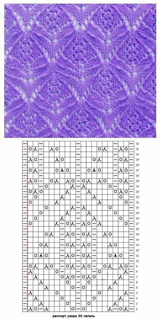 Каталог узоров спицами схемы и описание 27 ажурных узоров спицами. Схемы Техники вязания, Модели стежков, Вязание