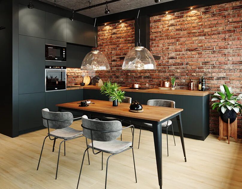 Каталог в стиле лофт Kariera Industrial kitchen design, Loft kitchen, Kitchen interior