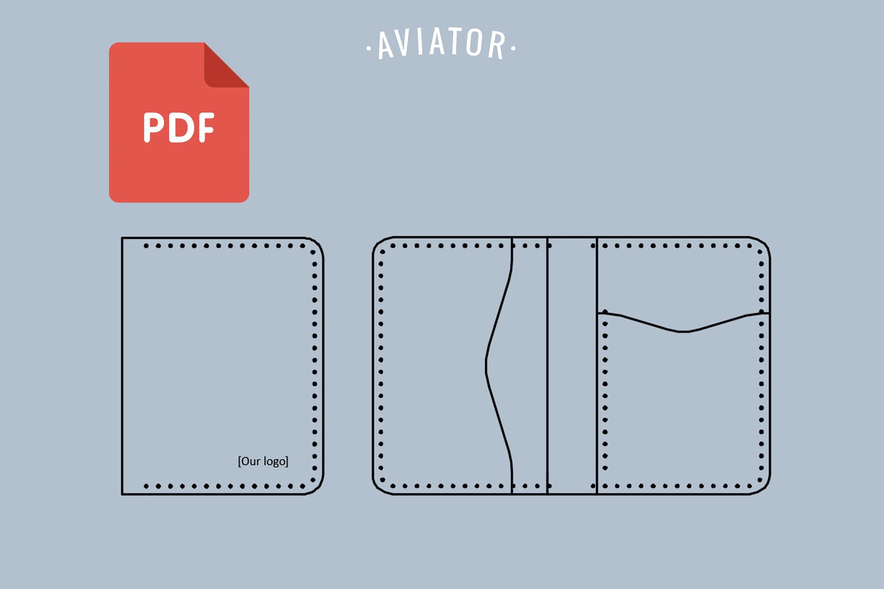 Каталог выкроек из кожи Printable Wallet Template Free