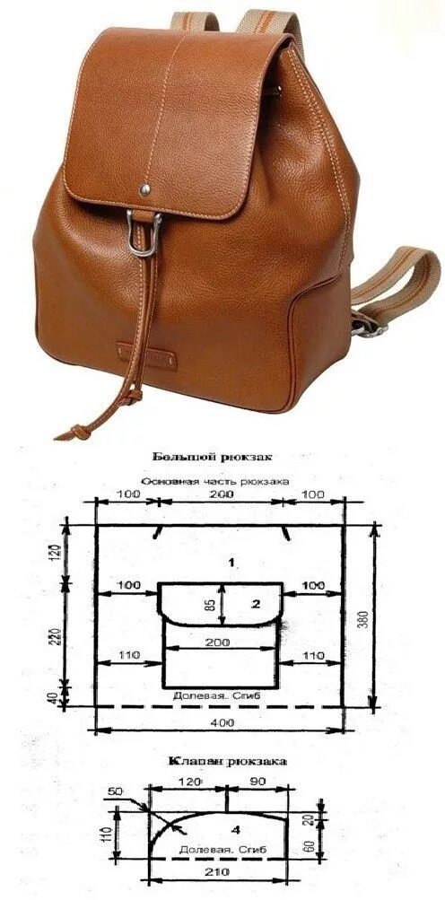 Каталог выкроек из кожи sewing leather bag...3 Deniz 3 шитьё Кожа мастерство, Кожаные рюкзаки и Кожаные 