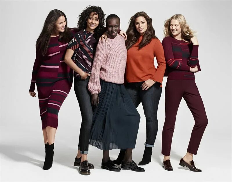 Каталог женской одежды фото Plus-size models Ashley Graham & Candice Huffine front Lindex’s autumn campaign