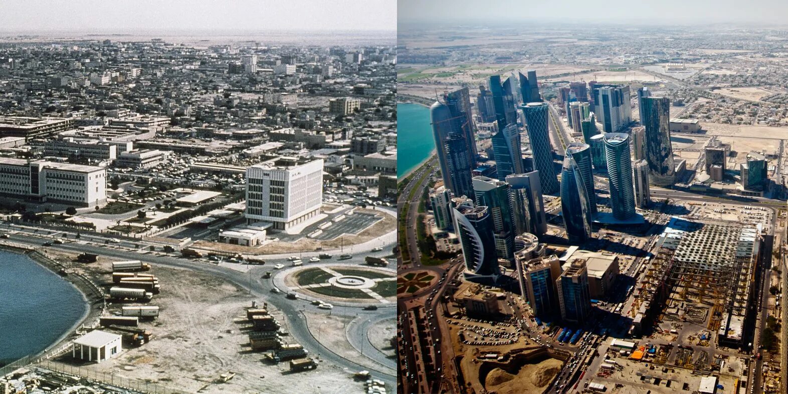 Катар фото улиц Incredible photos show how Qatar has changed in the past 40 years Qatar, The inc