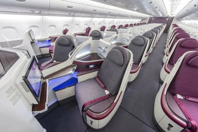 Катарские авиалинии самолеты внутри фото Qatar airways new a380 business class! For more: http://www.tipsfortravellers.co