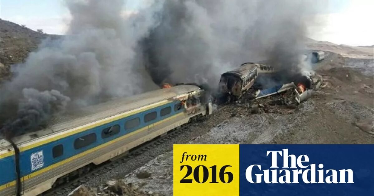 Катастрофы поездов фото Dozens killed in train collision in Iran Iran The Guardian